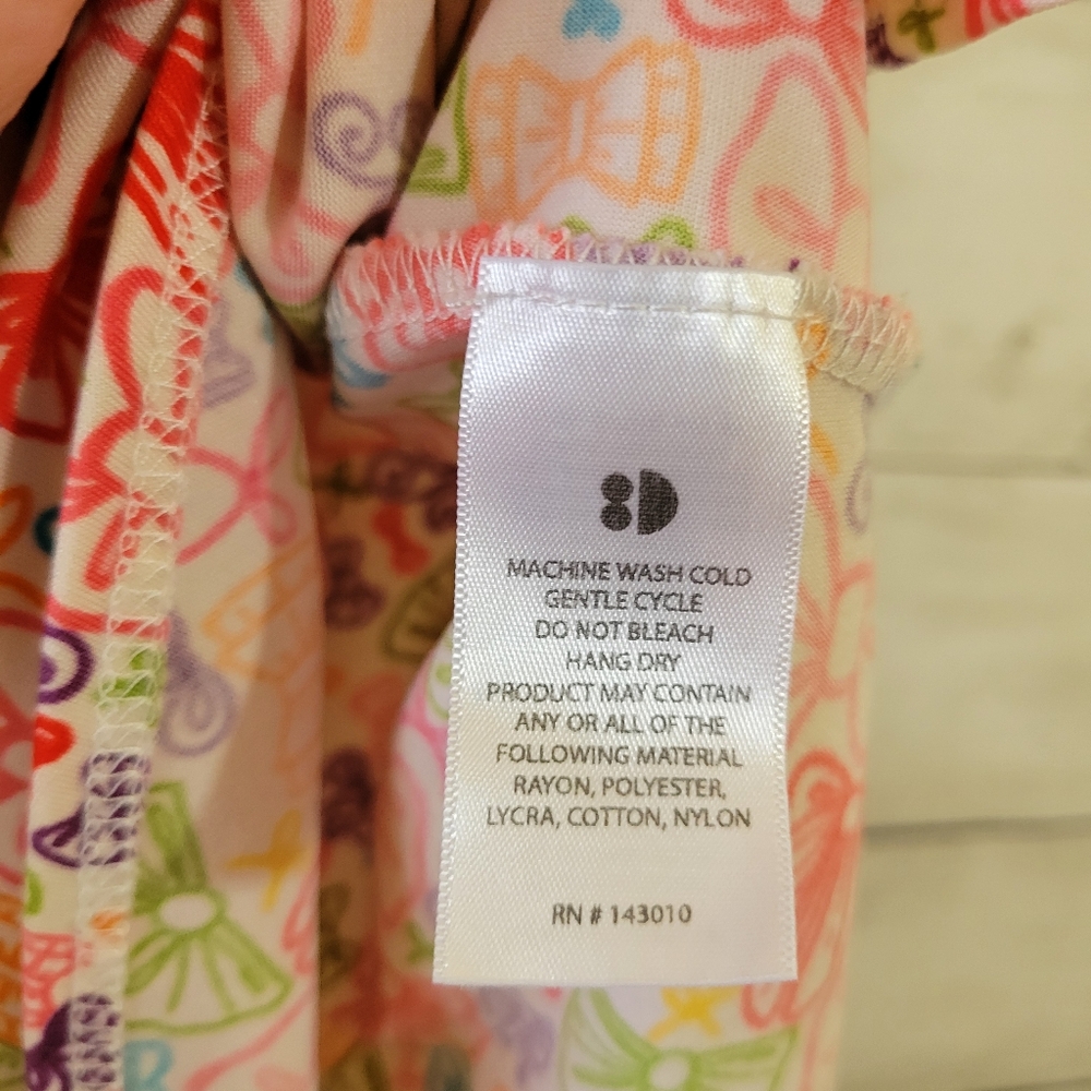 Dot Dot Smile Pink Purple Multicolor Bows Print‎ Toddler Kids Dress Size 2T - Picture 9 of 10